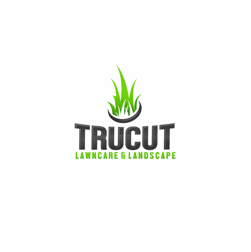 Lawn care logo with the title 'Lawncare landscape'