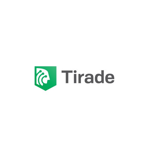 Human logo with the title 'Tirade logo design'