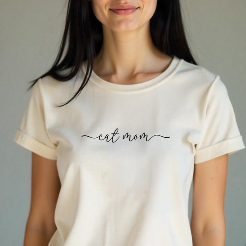 Feminine t-shirt with the title 'Minimalistic Effortlessly ChicT-shirt Design '