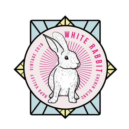 Animal label with the title 'Wine label'