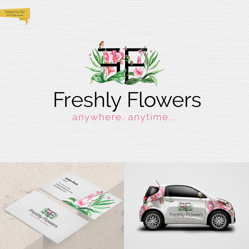 Florist design with the title 'Logo for the international floristic company'