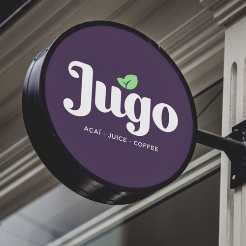 Juice bar design with the title 'Jugo Logo Design'