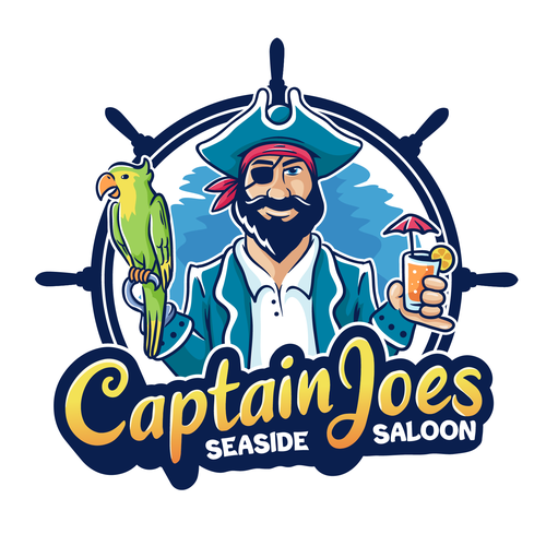 Character brand with the title 'Captain Joes logo'