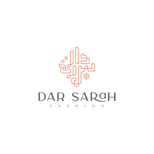 Pink brand with the title 'Logo concept for Dar Sarah '