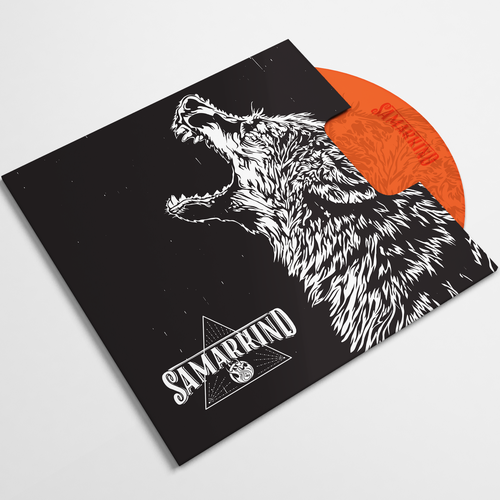 Wolf artwork with the title 'Wolf Illustration'