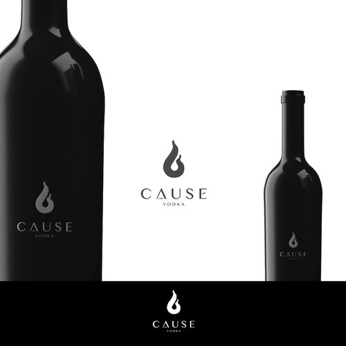 Vodka logo with the title 'Cause Vodka'