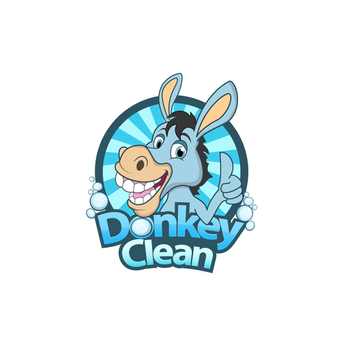 Cleaner logo with the title 'Donkey Clean'