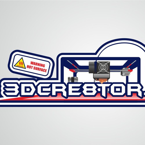 Complex logo with the title 'Complex Logo for a 3D printing blog/forum'