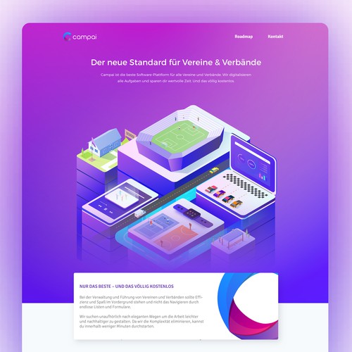 Education artwork with the title 'Isometric illustration for website's hero image.'