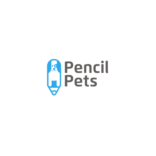 Web logo with the title 'pets pencil'