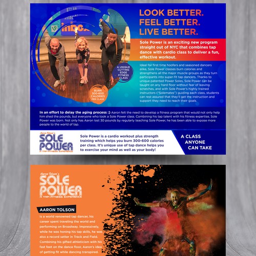 Workout design with the title 'Fitness postcard'