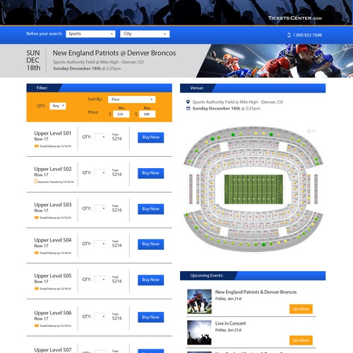 Page layout design with the title 'Landing Page design'
