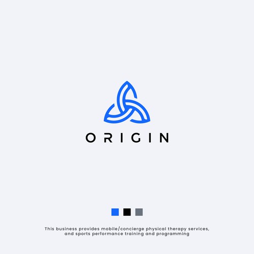 Gym brand with the title 'Sports Performance and Physical Therapy Logo'