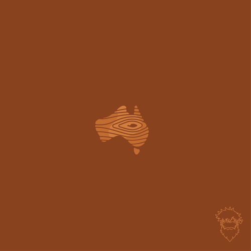 Brown logo with the title 'australian wooden watch company'