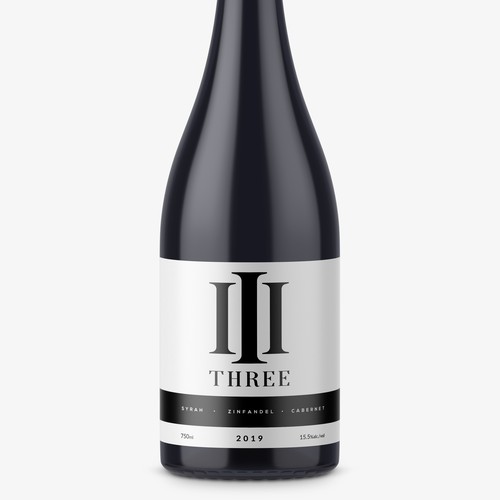Stylish label with the title 'Wine Label'