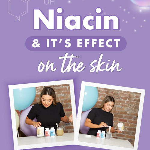 Newsletter design with the title 'Niacin Email'