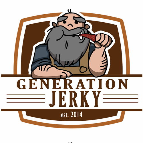 Jerky logo with the title 'Generation Jerky logo'