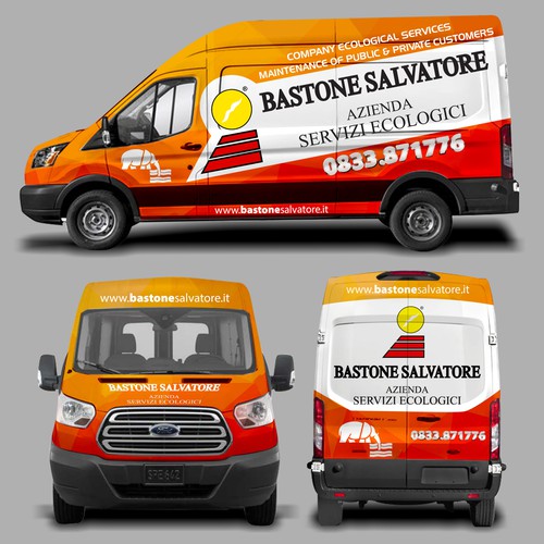 Vehicle graphic design with the title 'Car Wrap'