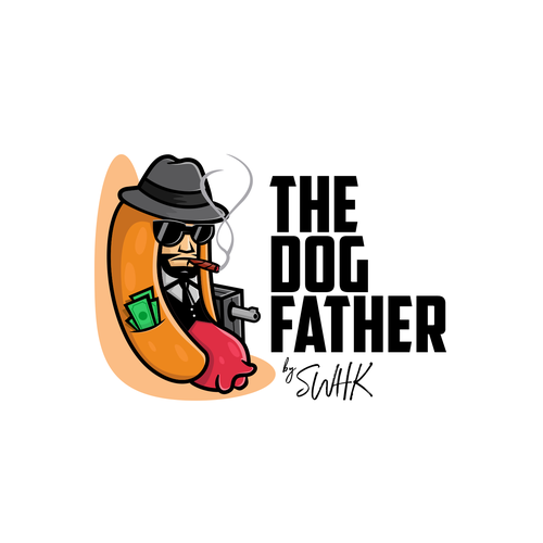 Mafia logo with the title 'Logo concept for food delivery business'