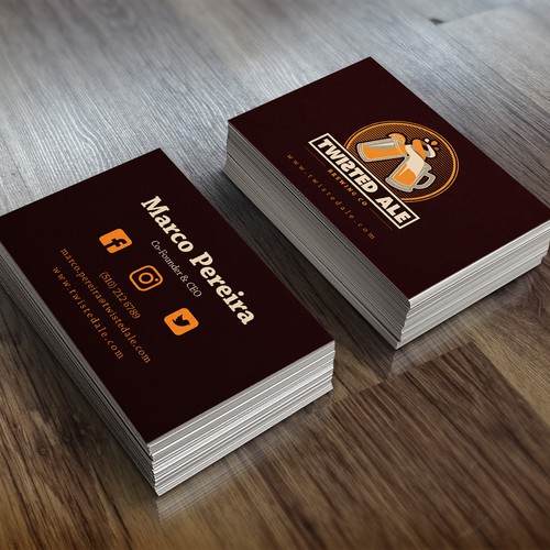 Twisted design with the title 'Logo for a brewing company'