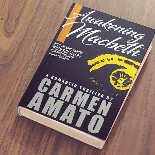 Literature design with the title ' Awakening MacBeth Book Cover Concept '