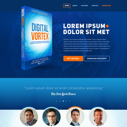 Modern website with the title 'Digitally themed book website for IMD and Cisco!'
