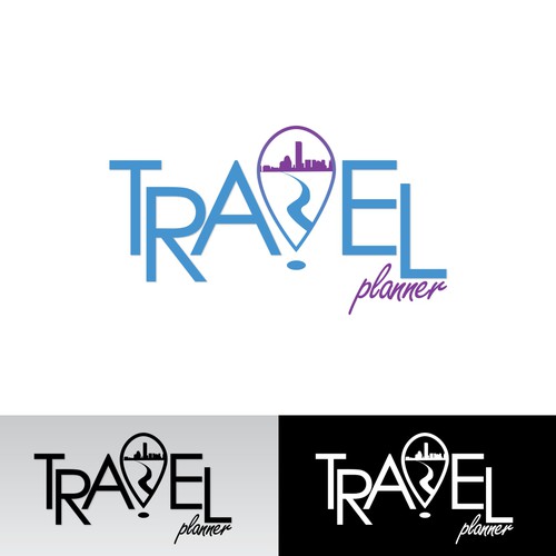Planner design with the title 'Travel planner'