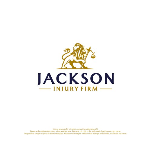 Lion brand with the title 'Jackson Injury Firm'