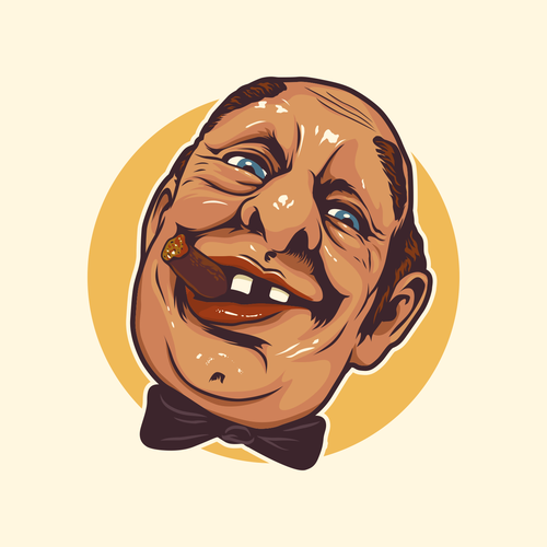 Face illustration with the title 'Huey9ball collectables'