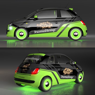 Fiat 500 pop wrap design