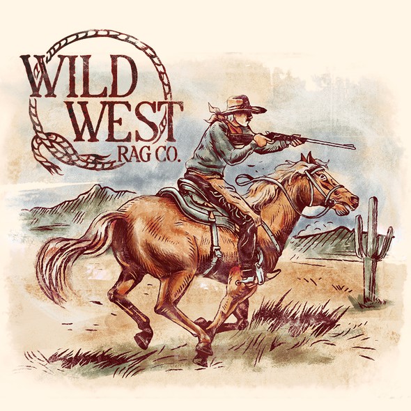 Political t-shirt with the title 'Wild West Co'