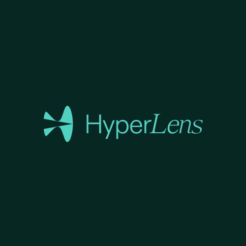 Data science logo with the title 'Hyperlens'