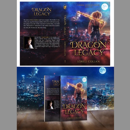 Urban fantasy book cover with the title 'contest: Eye-catching commercial quality urban fantasy cover that sells for first book in ten book series'