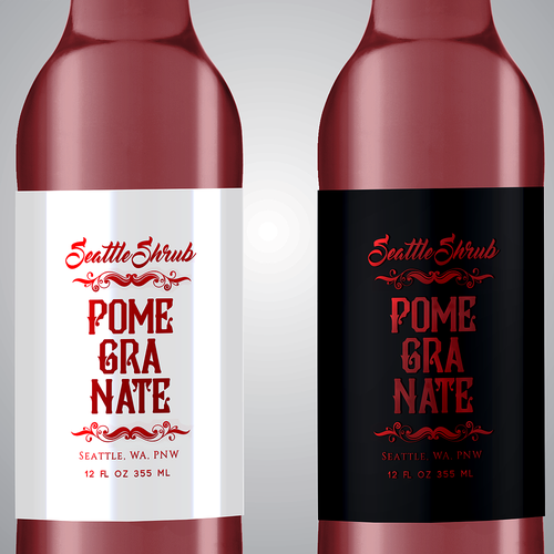 White label with the title 'Seattle Shrub'