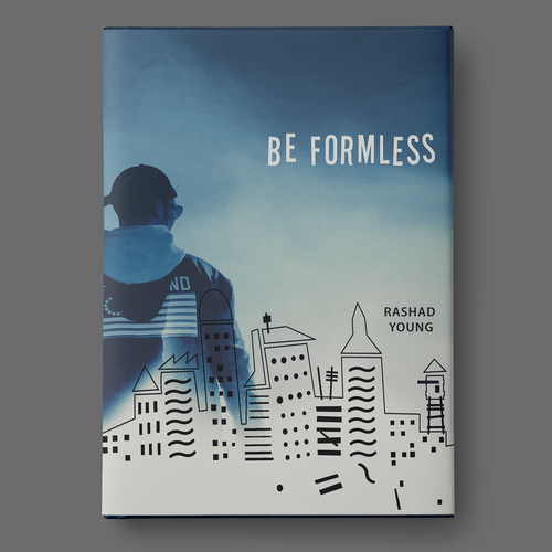 College book cover with the title 'Book cover design - Be Formless'