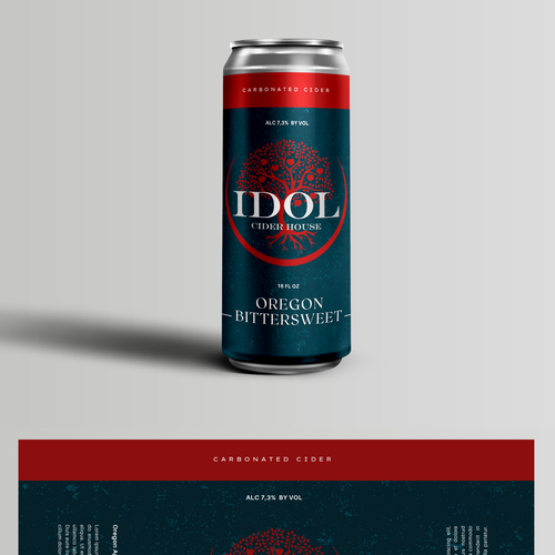 Can packaging with the title 'Can Label'