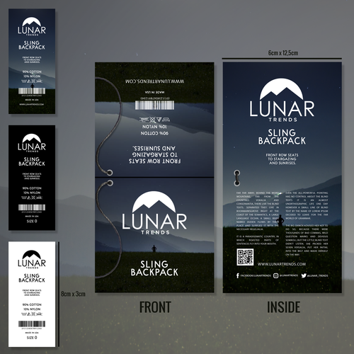 Folder design with the title 'Lunar Trends Product Branding.'