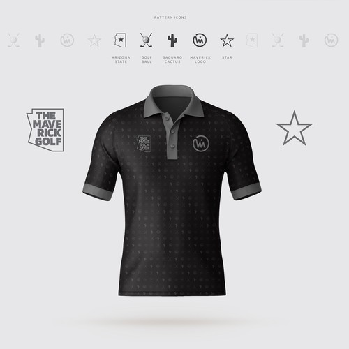 Clothes design with the title 'Golf Polo shirt Design'