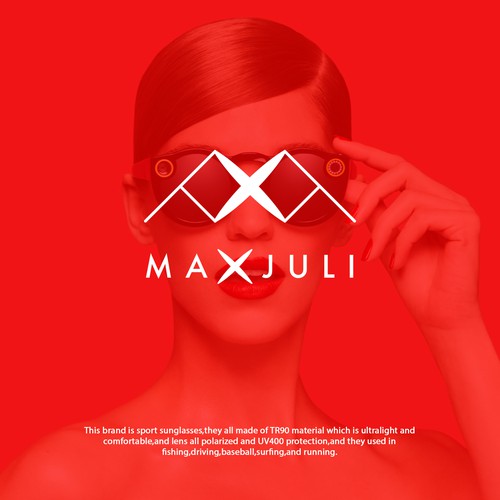 Sunglasses design with the title 'Logo Design'