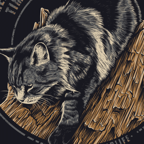 Cat t-shirt with the title 'Louis Wild Life'