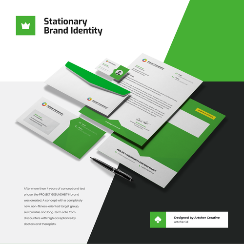 Envelope design with the title 'Professional Stationary Design'