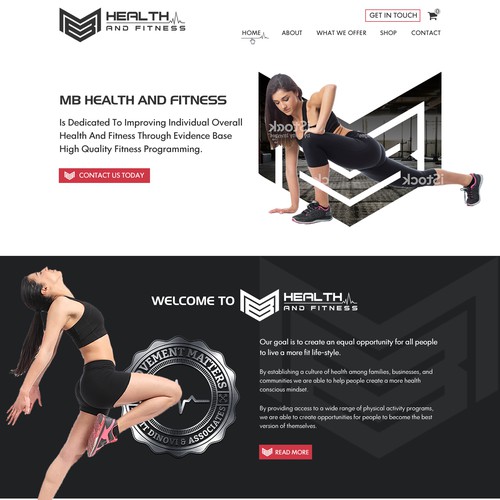 Coding website with the title 'Exiting Fitness Coaching Website'