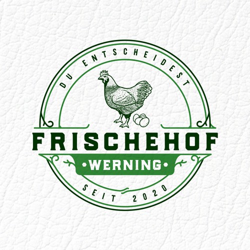 Ornament design with the title 'Frischehof Werning'
