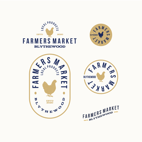 Farm logo with the title 'Farmer Market Local Products '