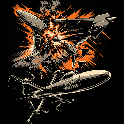 Military t-shirt with the title 'FD1 DRONE WARFARE DESIGN'