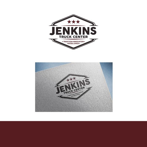 Truck brand with the title 'busines logo '