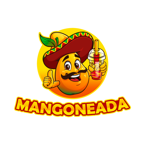 Mango design with the title 'mascot and log mangoneada'