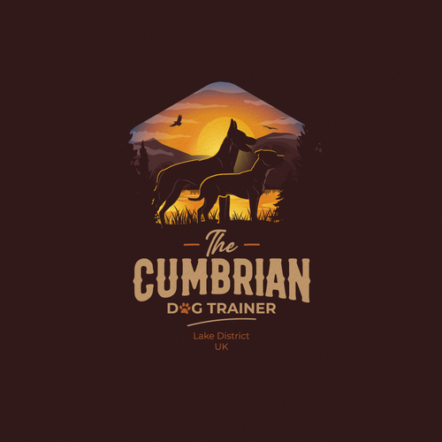 Wildlife logo with the title 'Logo concept for The Cumbrian'