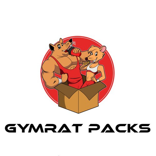 Mouse logo with the title 'Logo and Mascot Design for Sport Nutritional Supplement Company'