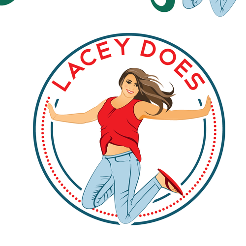 Jumping logo with the title 'Charter logo design'